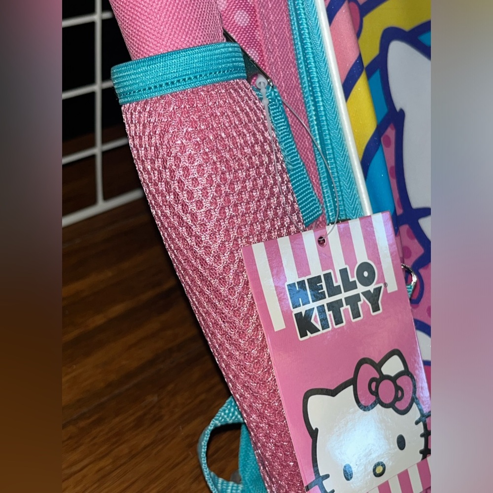 Hello Kitty Pink and Blue Backpack with pair of Headphone Set NEW NWT - Picture 5 of 11